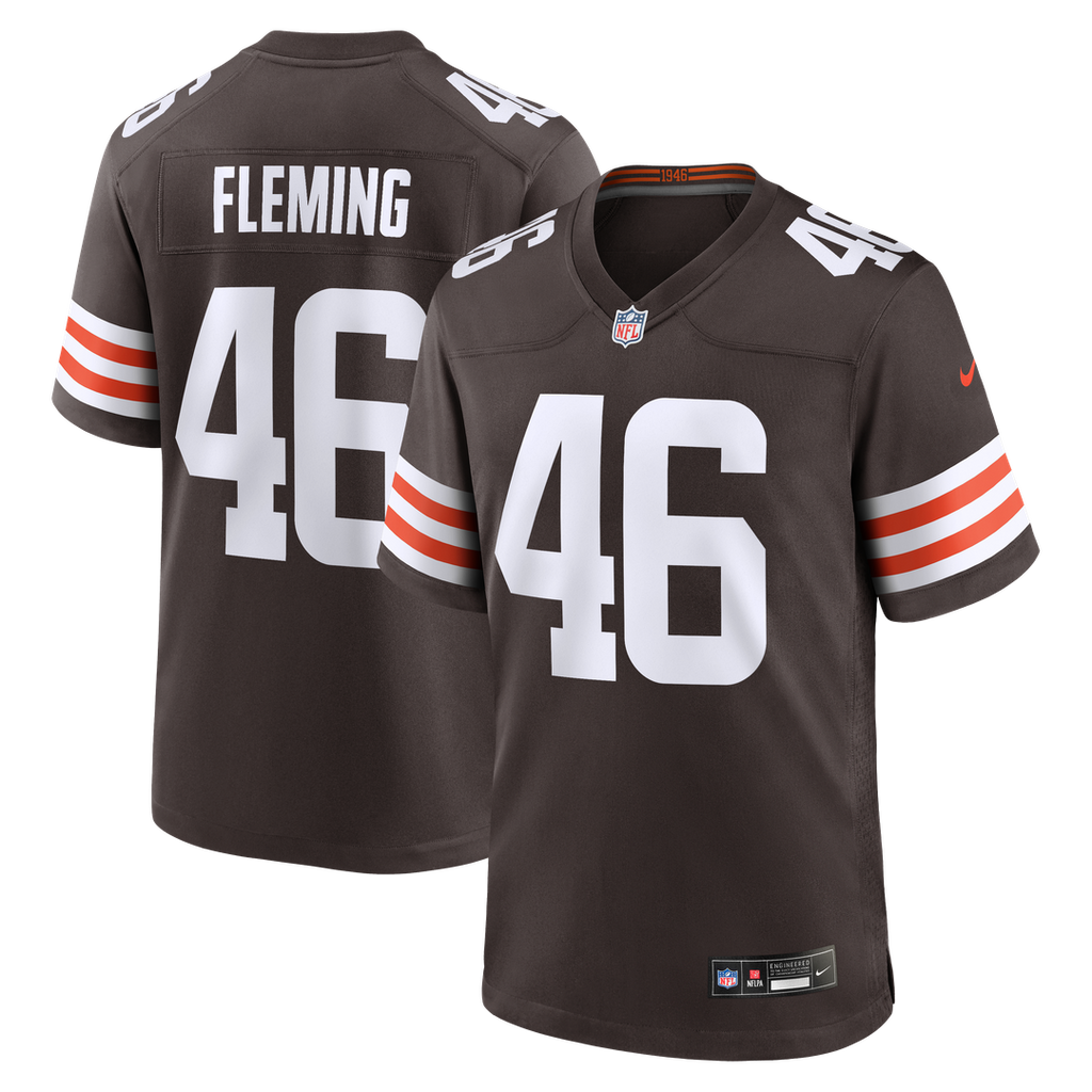 Don Fleming Cleveland Browns Jersey - Brown