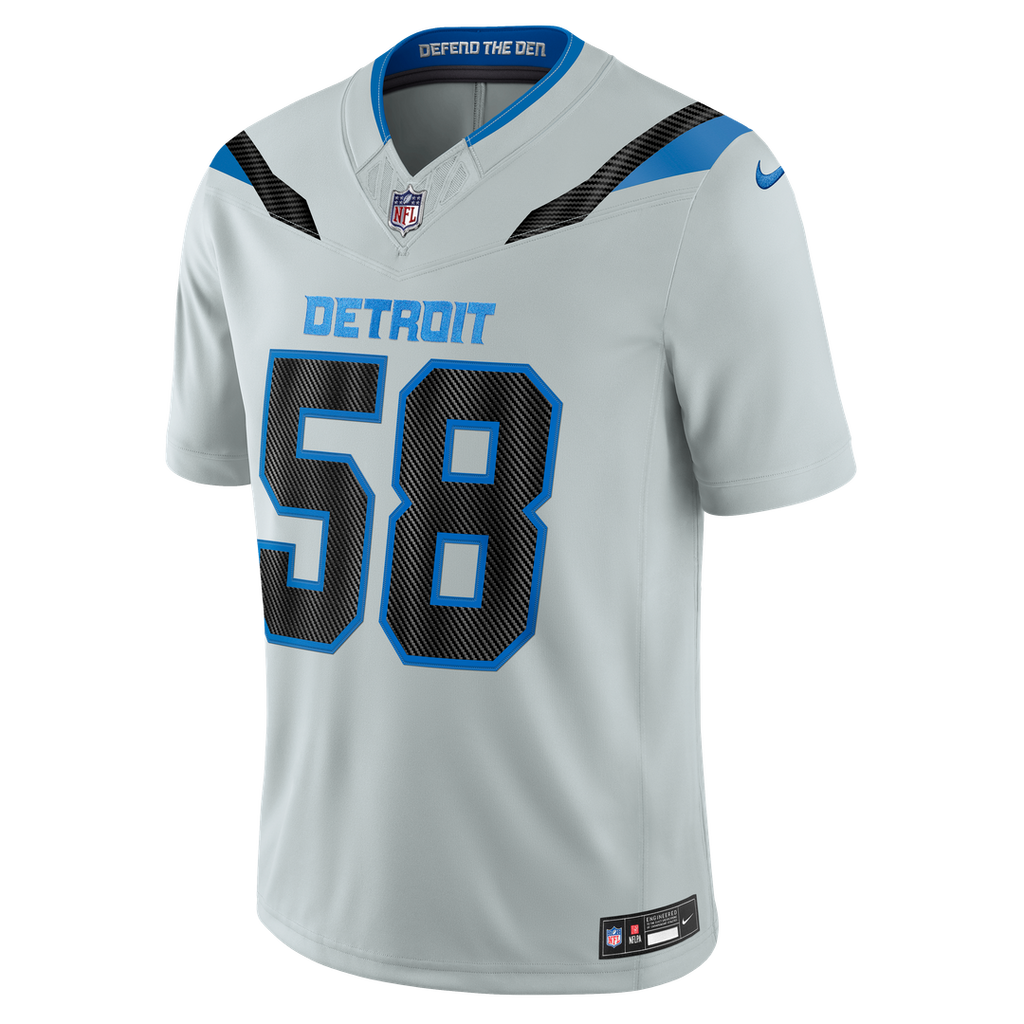Penei Sewell Detroit Lions 2026 Rivalries Collection Stitched Limited Jersey - Silver