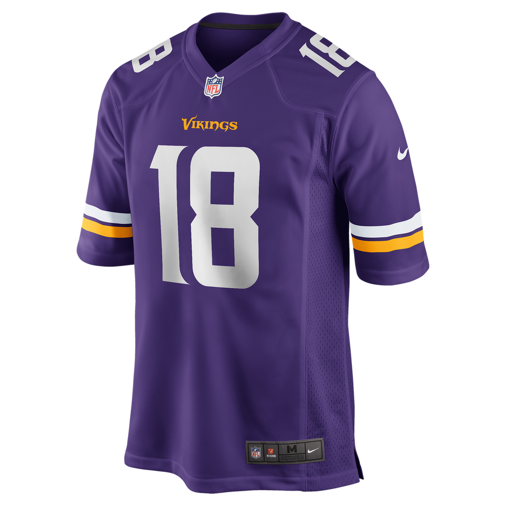 Justin Jefferson Minnesota Vikings Game Jersey - Purple