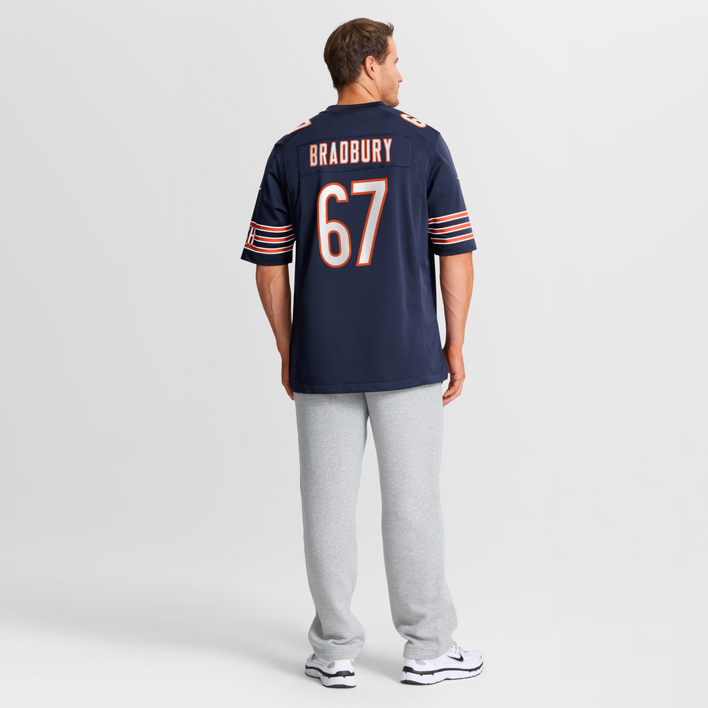 Garrett Bradbury Chicago Bears Game Jersey - Navy