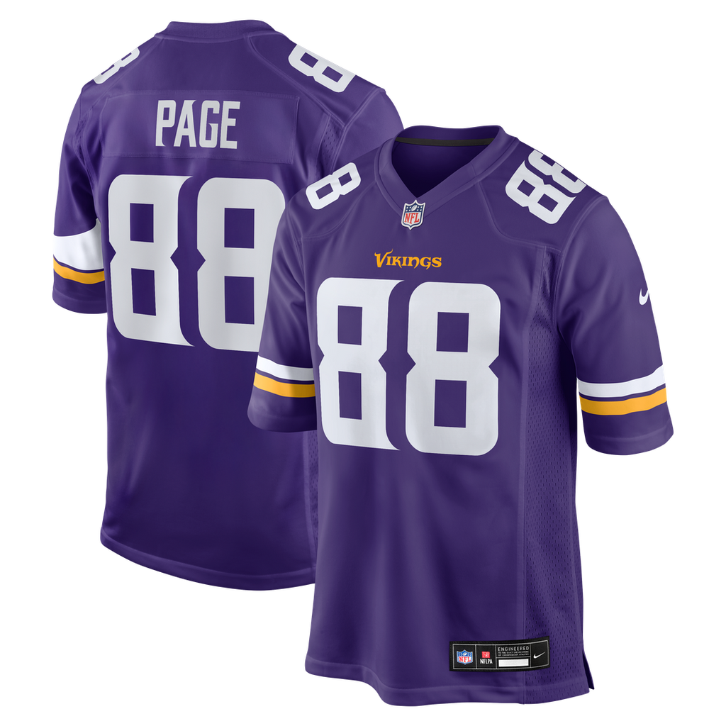 Alan Page Minnesota Vikings Game Jersey - Purple