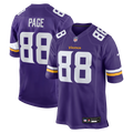 Alan Page Minnesota Vikings Game Jersey - Purple
