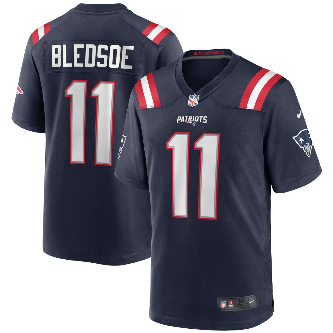 Drew Bledsoe New England Patriots Alternate Game Jersey - Red