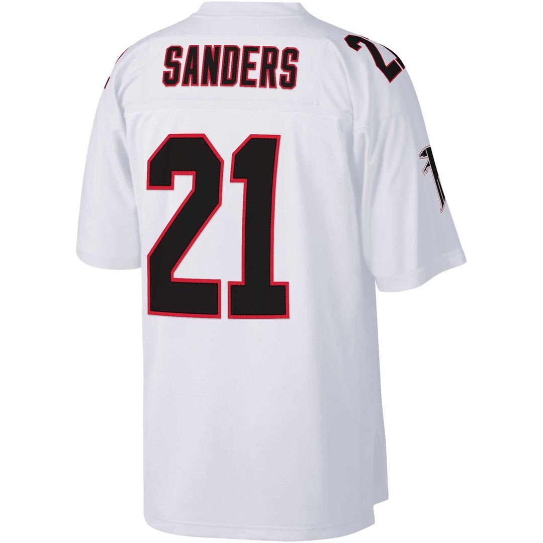 Deion Sanders Atlanta Falcons Big & Tall 1992 Replica Jersey - White