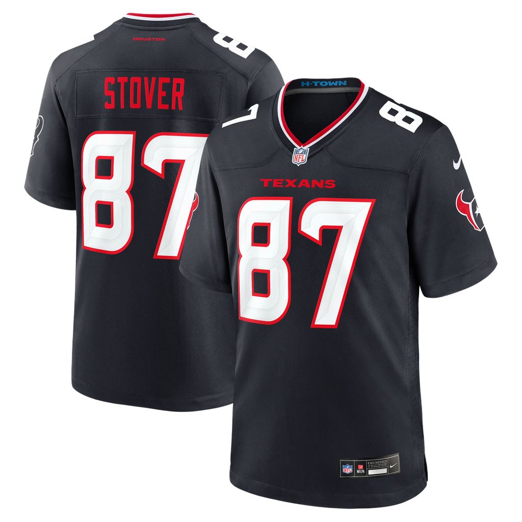 Cade Stover Houston Texans Game Jersey - Navy
