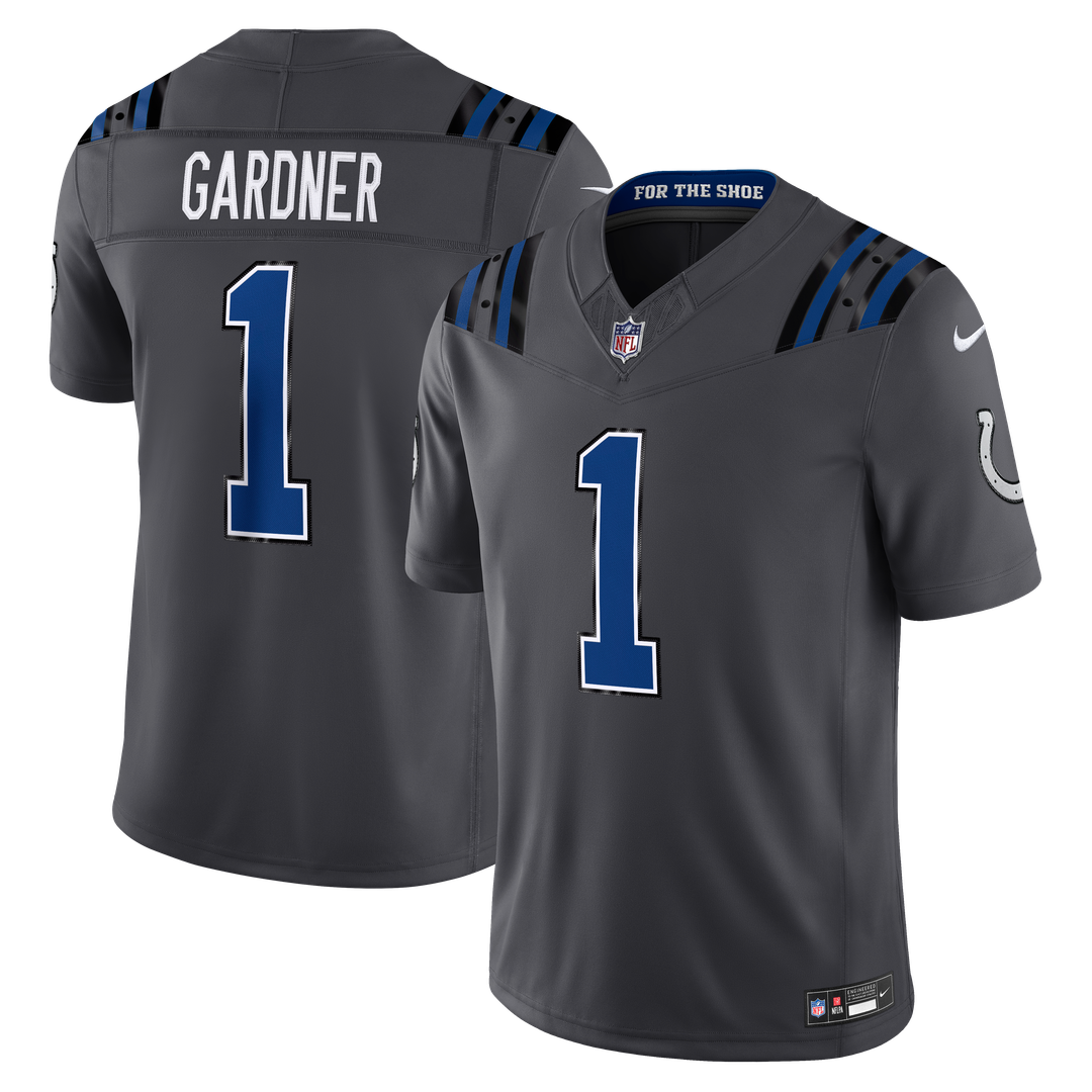 Ahmad Sauce Gardner Indianapolis Colts 2026 Rivalries Collection Stitched Limited Jersey - Anthracite