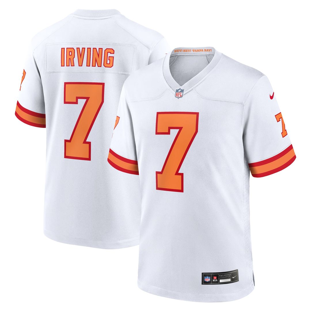 '76 Bucky Irving Tampa Bay Buccaneers Game Jersey - White