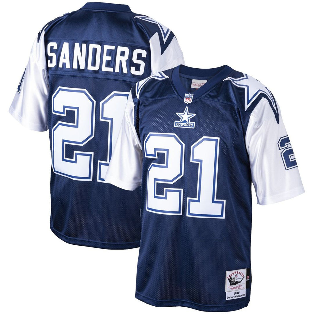 Deion Sanders Dallas Cowboys Big & Tall 1995 Replica Jersey - Navy