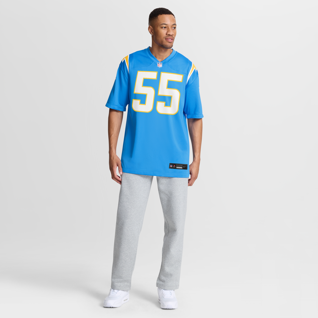 Junior Seau Los Angeles Chargers Game Jersey - Powder Blue