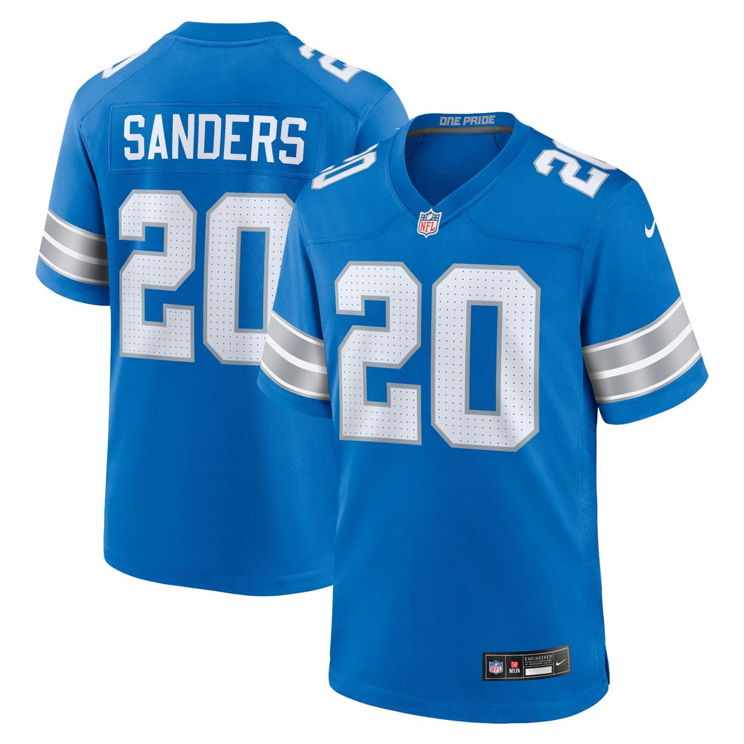 Barry Sanders Detroit Lions 2nd Alternate Game Jersey - Black
