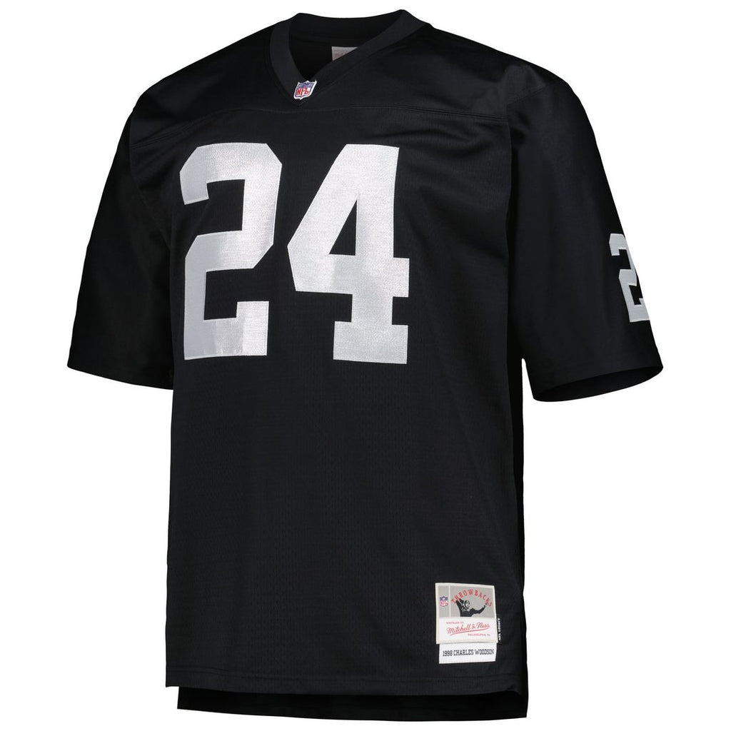 Charles Woodson Las Vegas Raiders Big & Tall 1998 Replica Jersey - Black