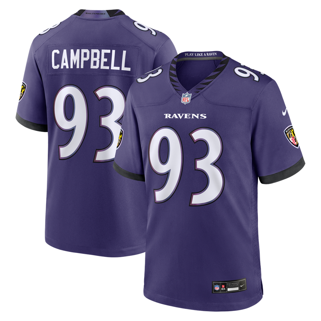 Calais Campbell Baltimore Ravens Game Jersey - Purple