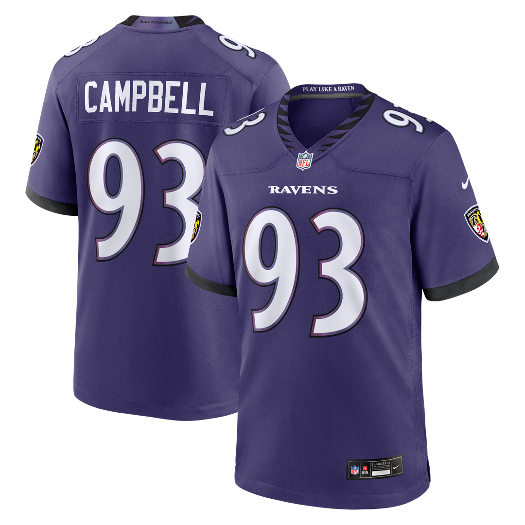 Calais Campbell Baltimore Ravens Game Jersey - Purple
