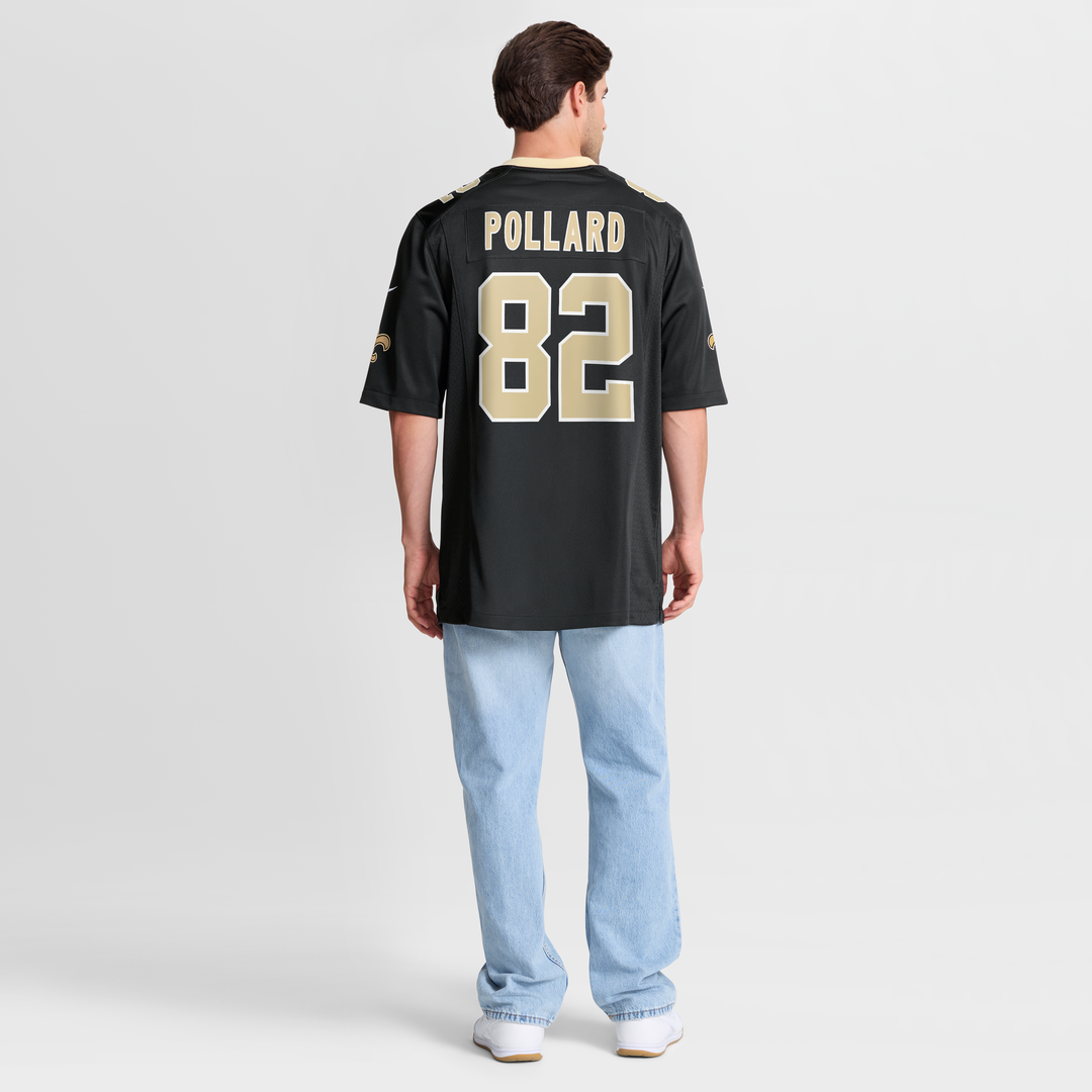 Bob Pollard New Orleans Saints Game Jersey - Black