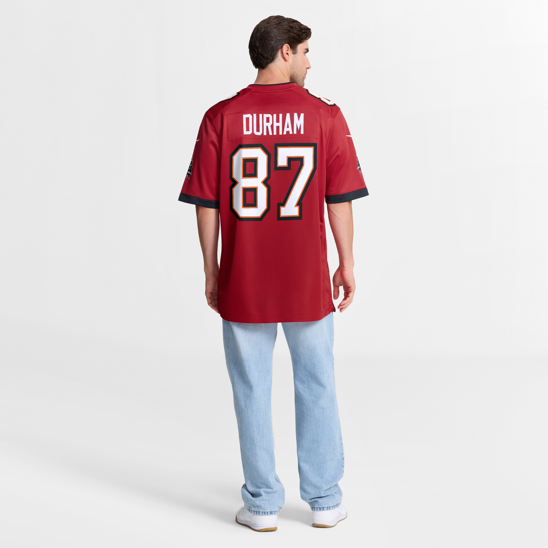 Payne Durham Tampa Bay Buccaneers Game Jersey - Red