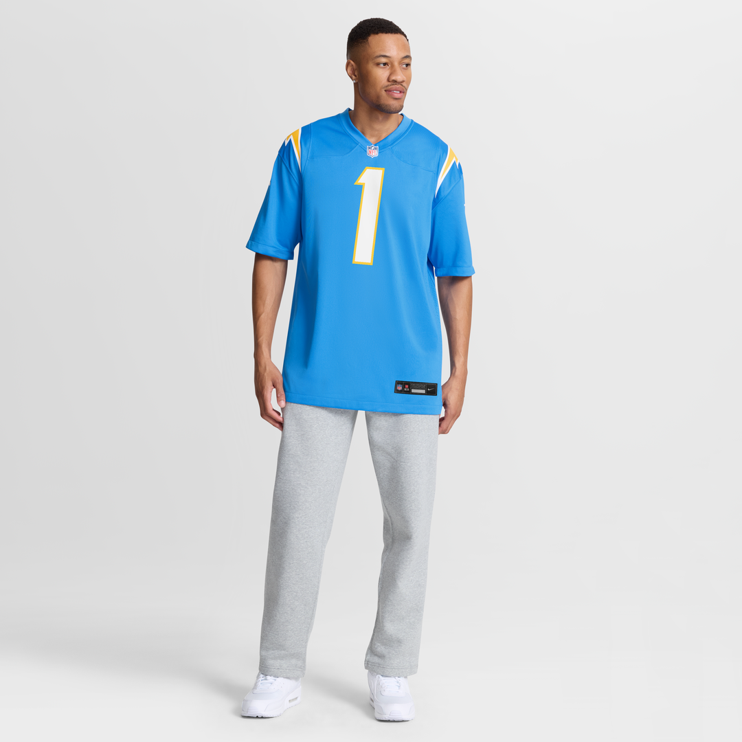 Quentin Johnston Los Angeles Chargers Game Jersey - Powder Blue