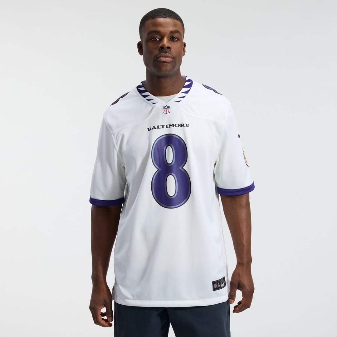 Lamar Jackson Baltimore Ravens Game Jersey - White
