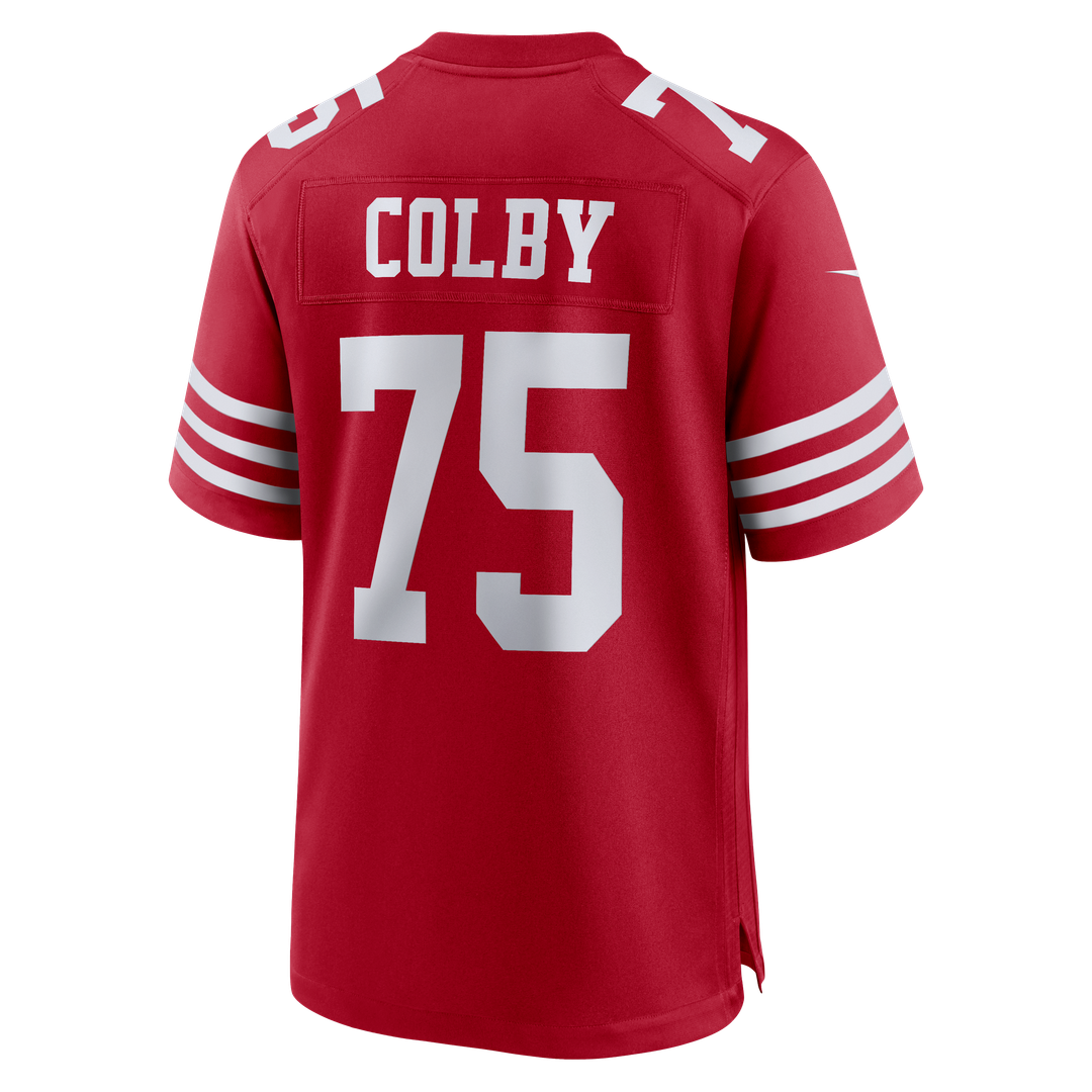 Connor Colby San Francisco 49ers Game Jersey - Scarlet