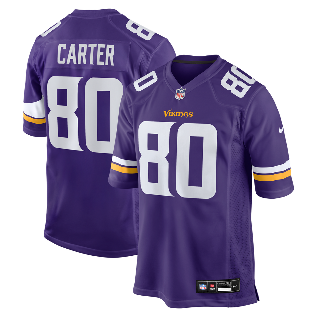 Cris Carter Minnesota Vikings Game Jersey - Purple