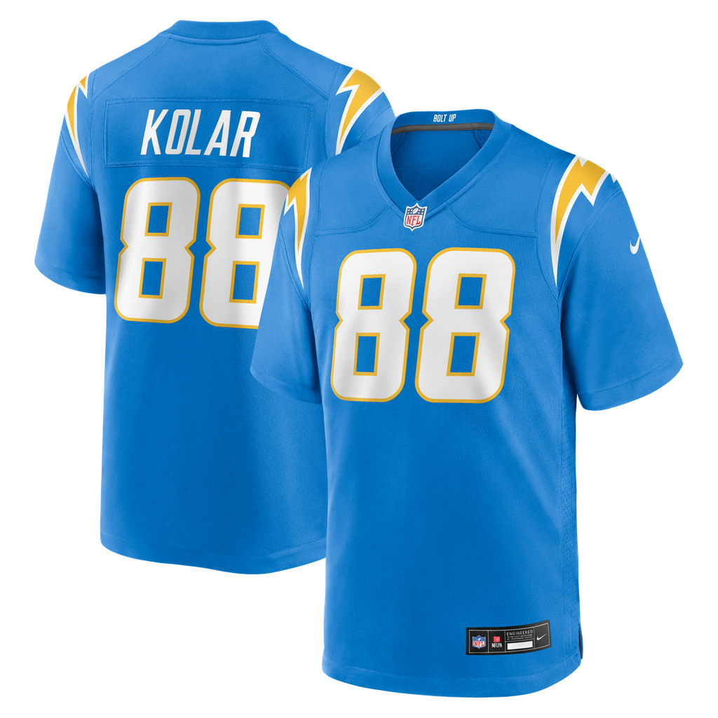 Charlie Kolar Los Angeles Chargers Game Jersey - Powder Blue