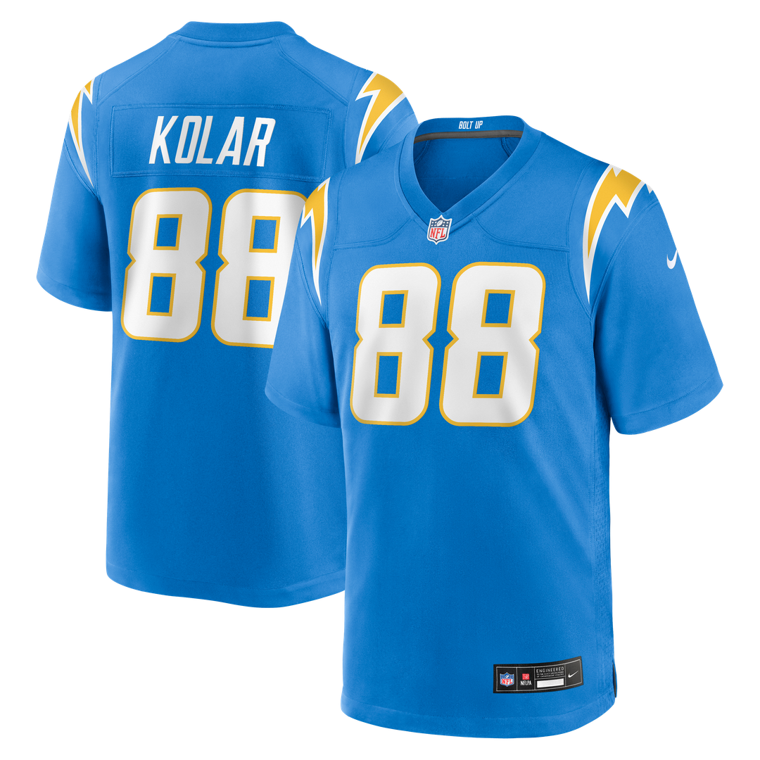 Charlie Kolar Los Angeles Chargers Game Jersey - Powder Blue