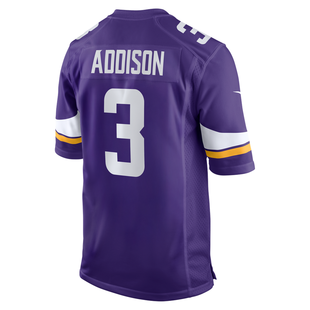 Jordan Addison Minnesota Vikings Game Jersey - Purple