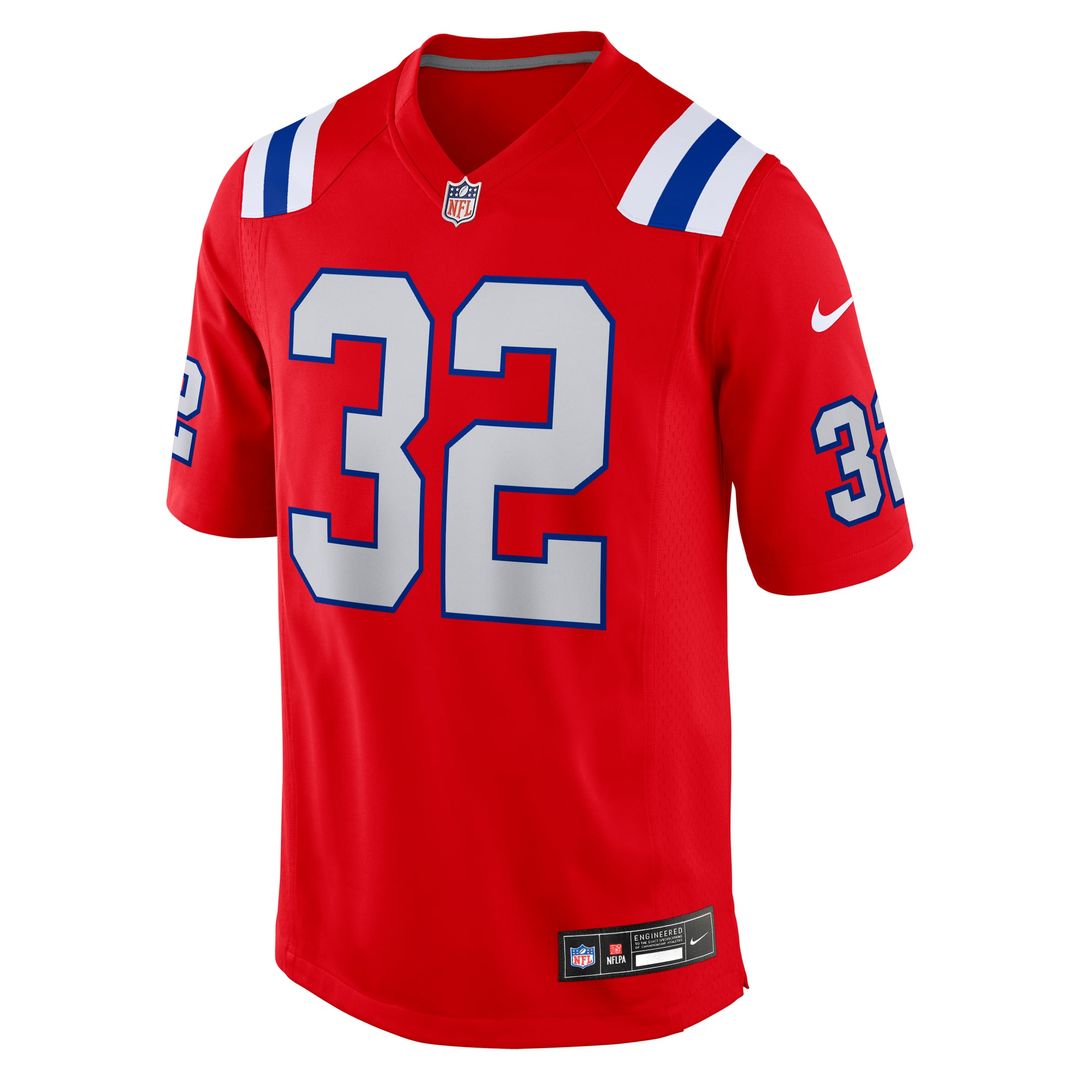 TreVeyon Henderson New England Patriots Alternate Game Jersey - Red