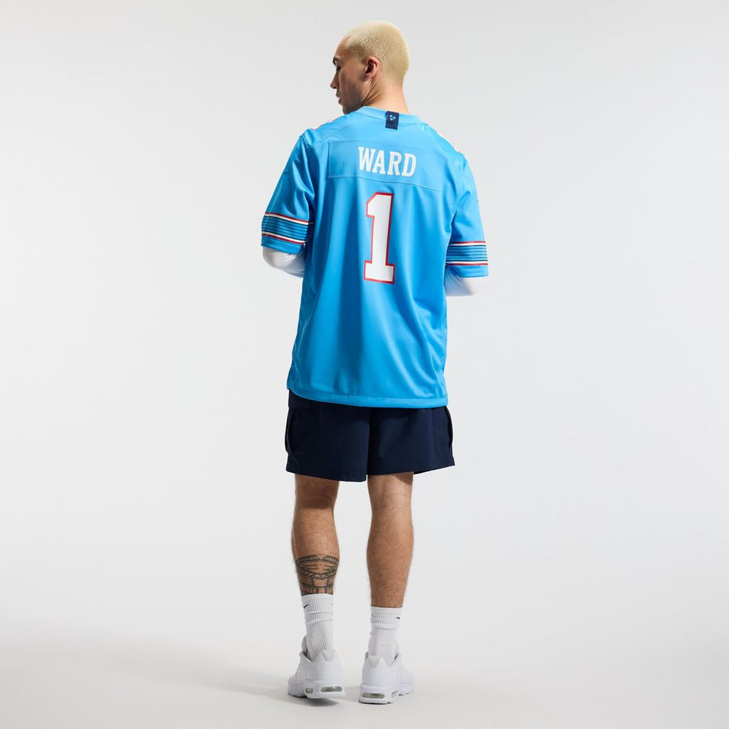 Cameron Ward Tennessee Titans Game Jersey - Light Blue