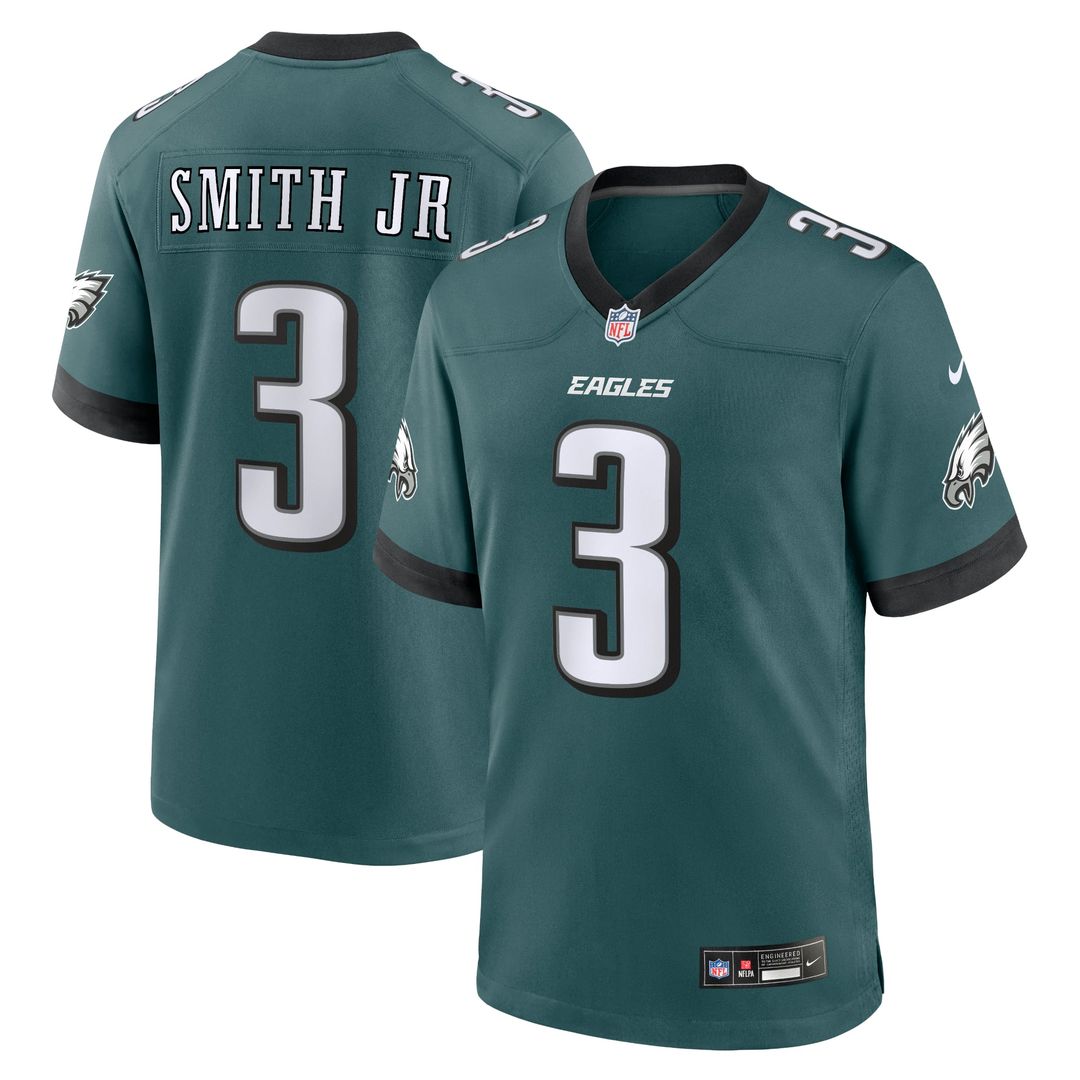 Nolan Smith Philadelphia Eagles Game Jersey - Midnight Green