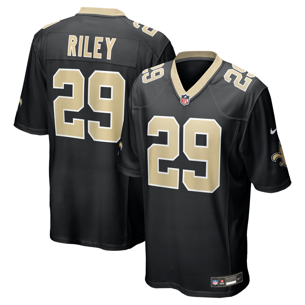 Quincy Riley New Orleans Saints Game Jersey - Black