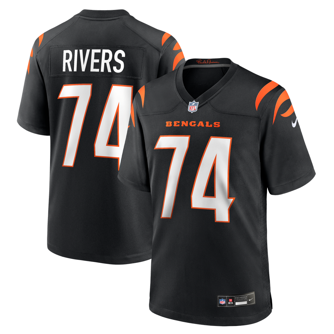 Jalen Rivers Cincinnati Bengals Game Jersey - Black