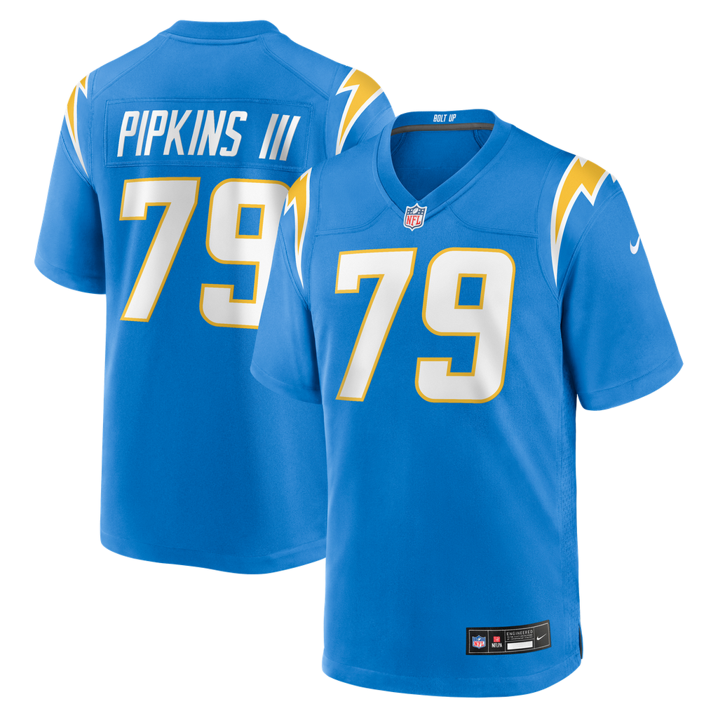 Trey Pipkins III Los Angeles Chargers Game Jersey - Powder Blue