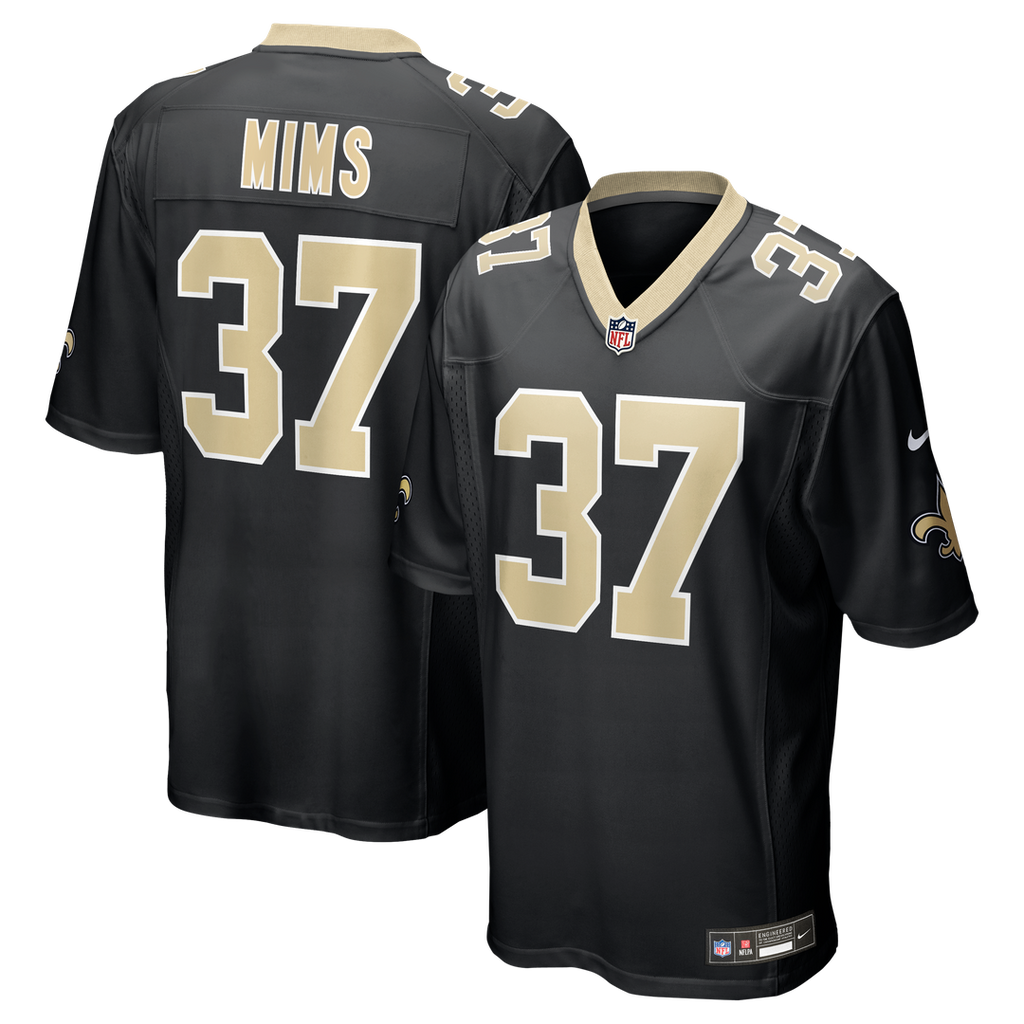 Jordan Mims New Orleans Saints Game Jersey - Black