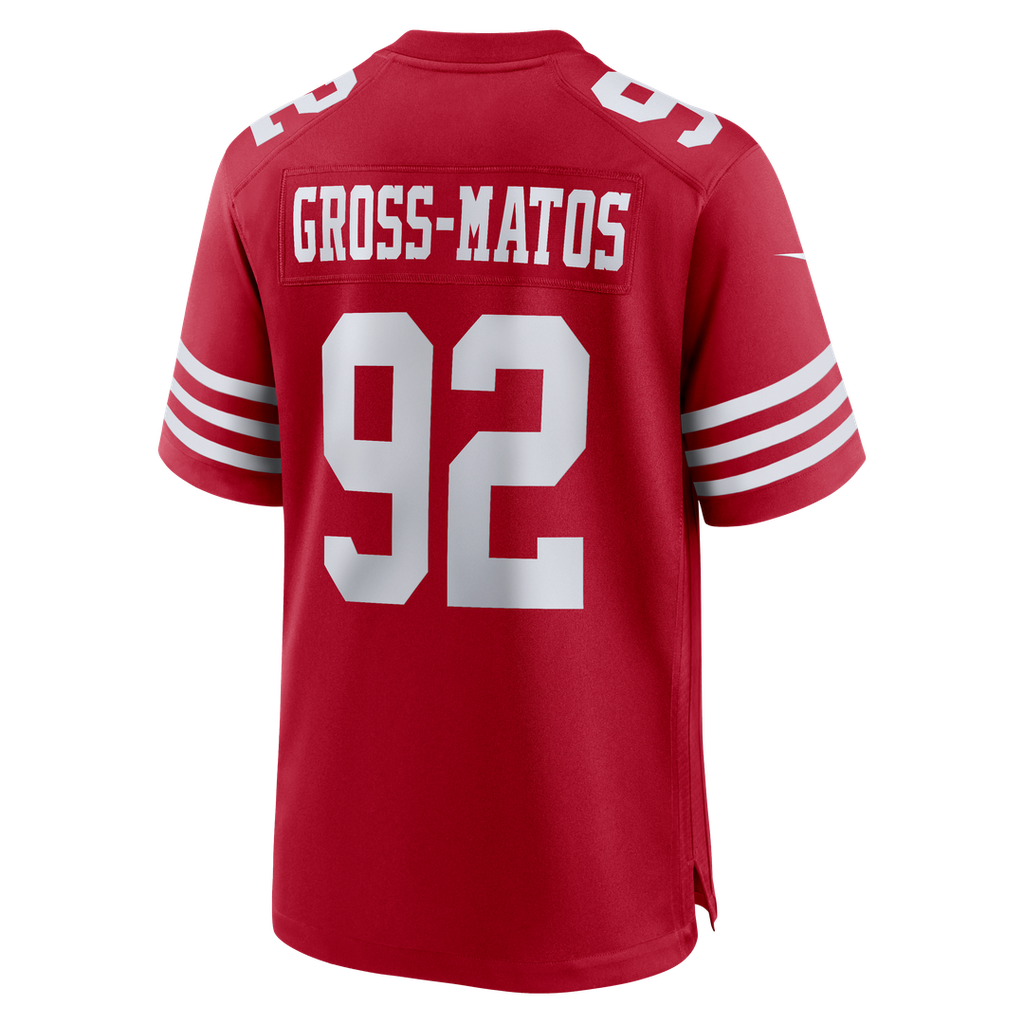 Yetur Gross-Matos San Francisco 49ers Game Jersey - Scarlet