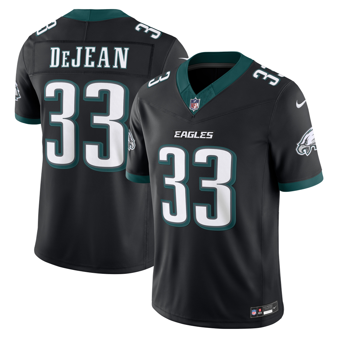 Cooper DeJean Philadelphia Eagles Alternate Vapor F.U.S.E. Stitched Limited Jersey - Black