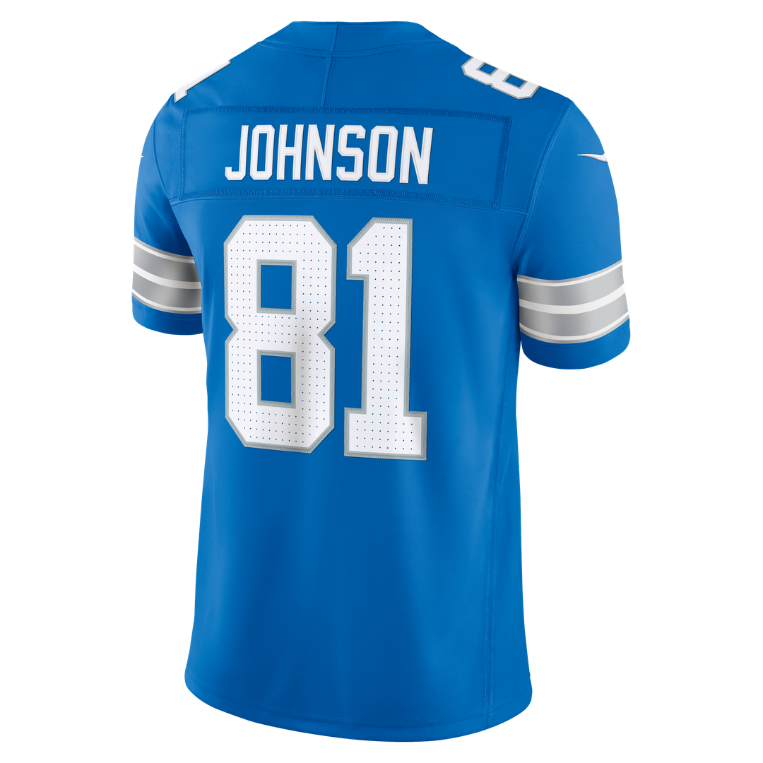 Calvin Johnson Detroit Lions Vapor F.U.S.E. Stitched Retired Limited Jersey - Blue