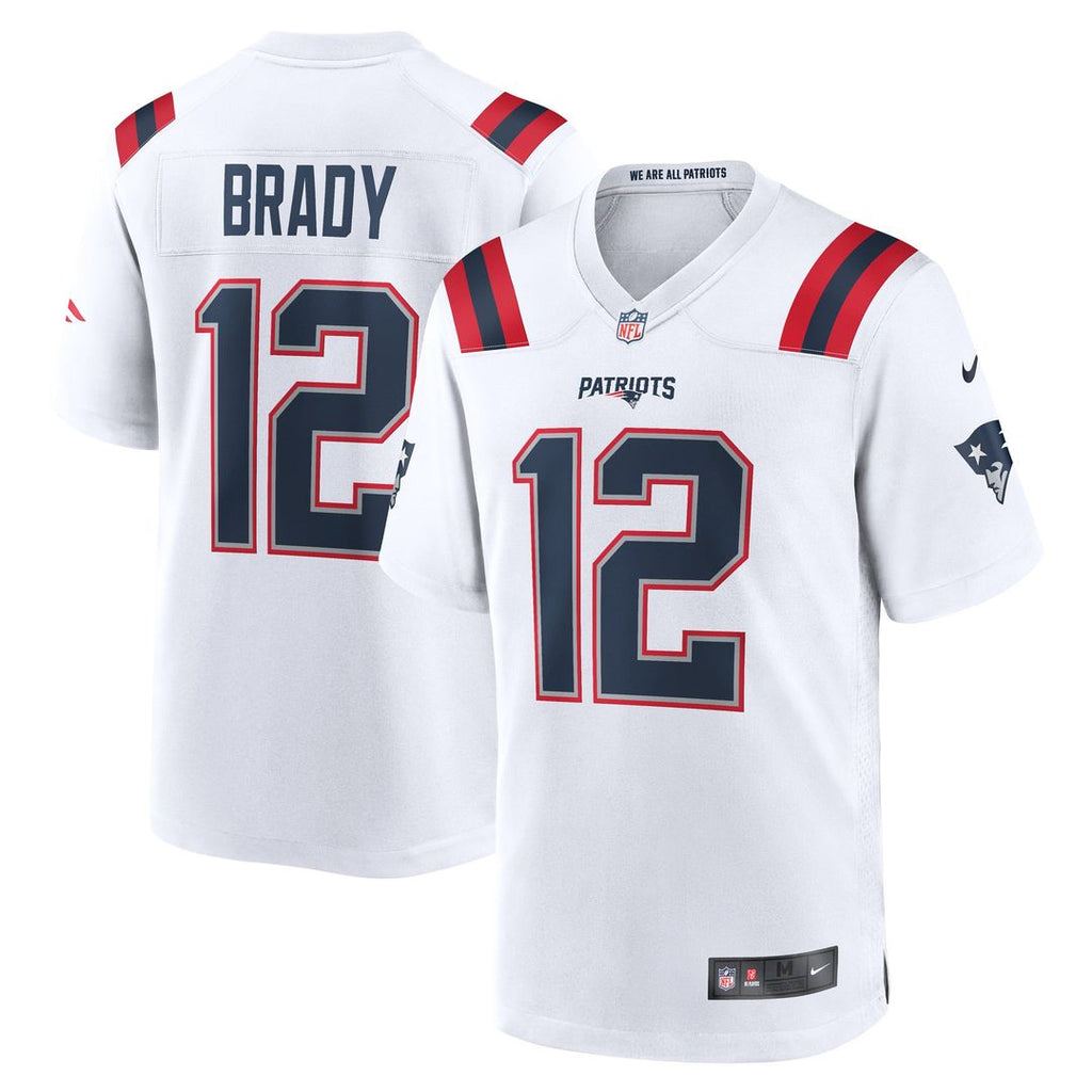 Tom Brady New England Patriots Game Jersey - White