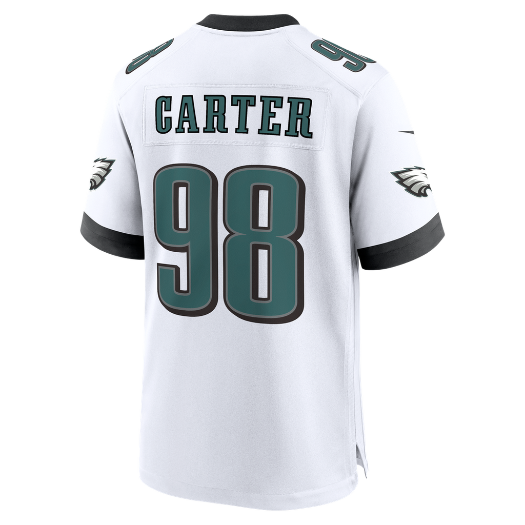 Jalen Carter Philadelphia Eagles Game Jersey - White