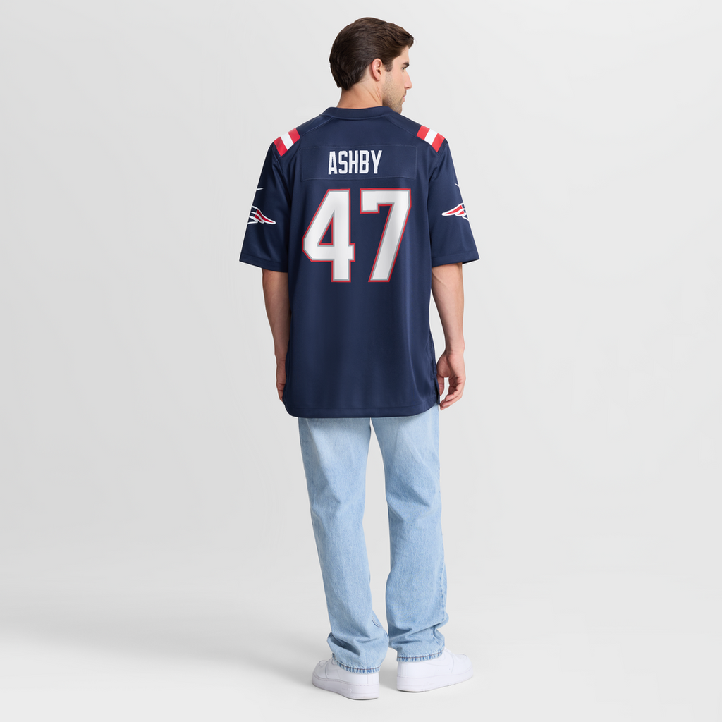 Julian Ashby New England Patriots Game Jersey - Navy
