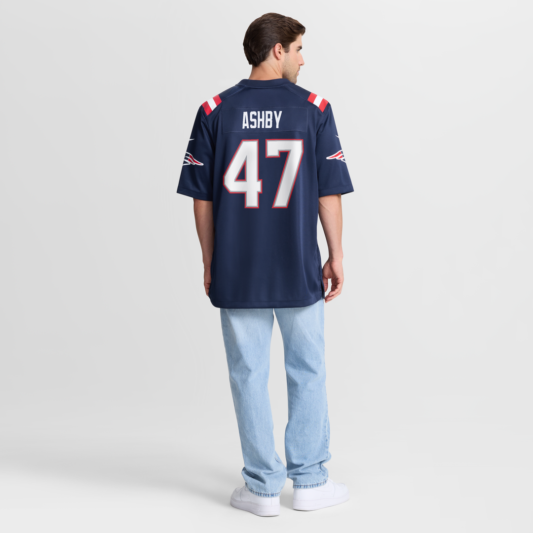 Julian Ashby New England Patriots Game Jersey - Navy