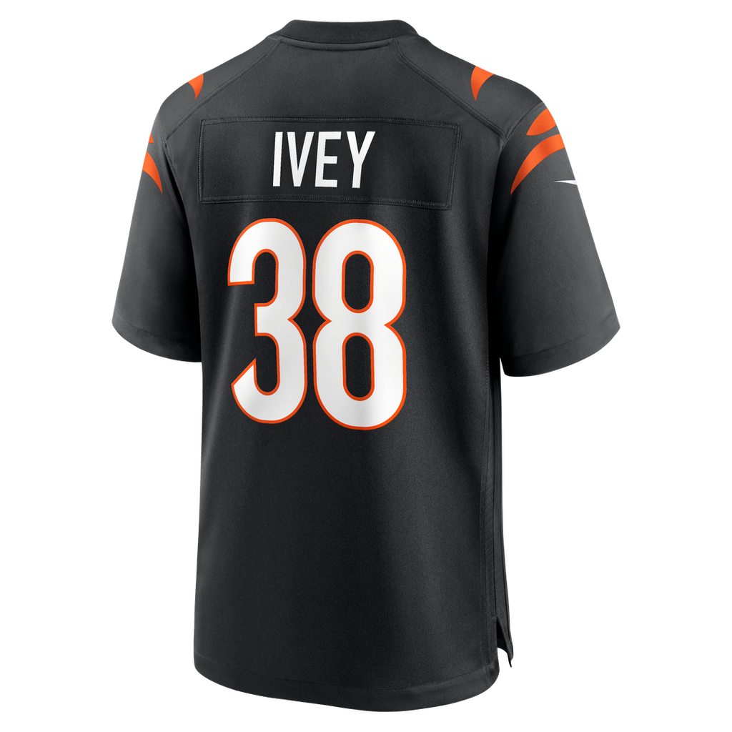DJ Ivey Cincinnati Bengals Game Jersey - Black