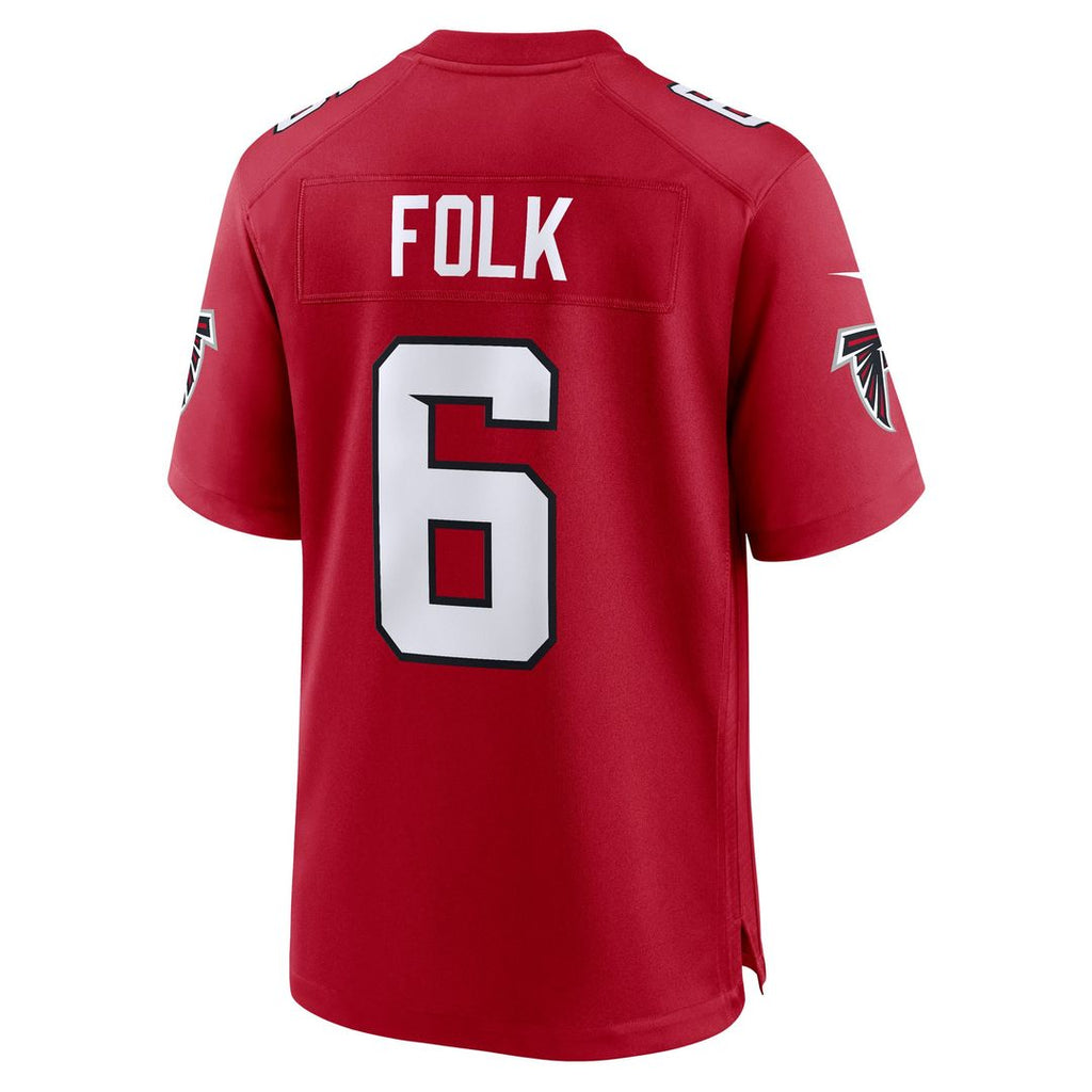Nick Folk Atlanta Falcons Game Jersey - Red