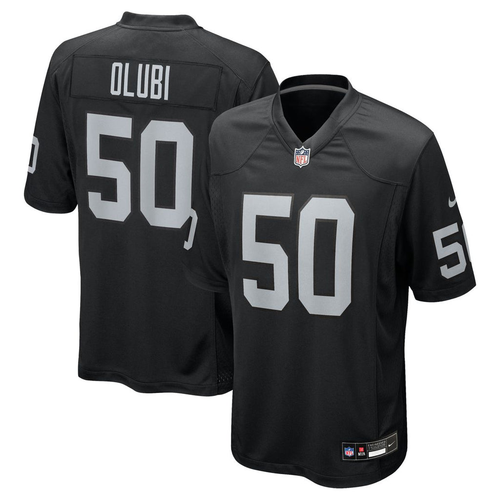 Segun Olubi Las Vegas Raiders Game Jersey - Black