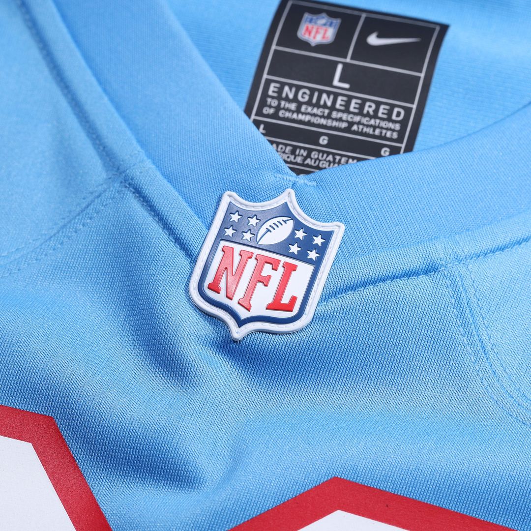 Warren Moon Tennessee Titans Alternate Game Jersey - Light Blue