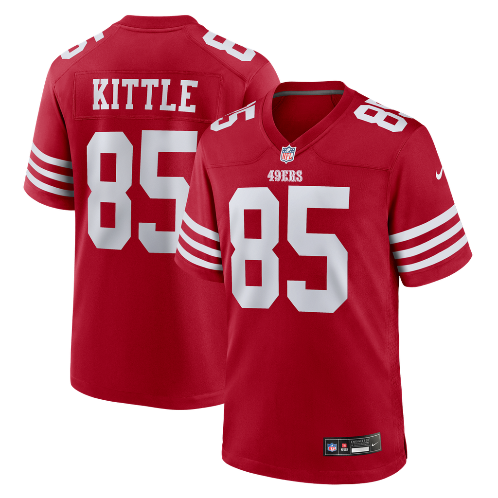George Kittle San Francisco 49ers Game Jersey - Scarlet