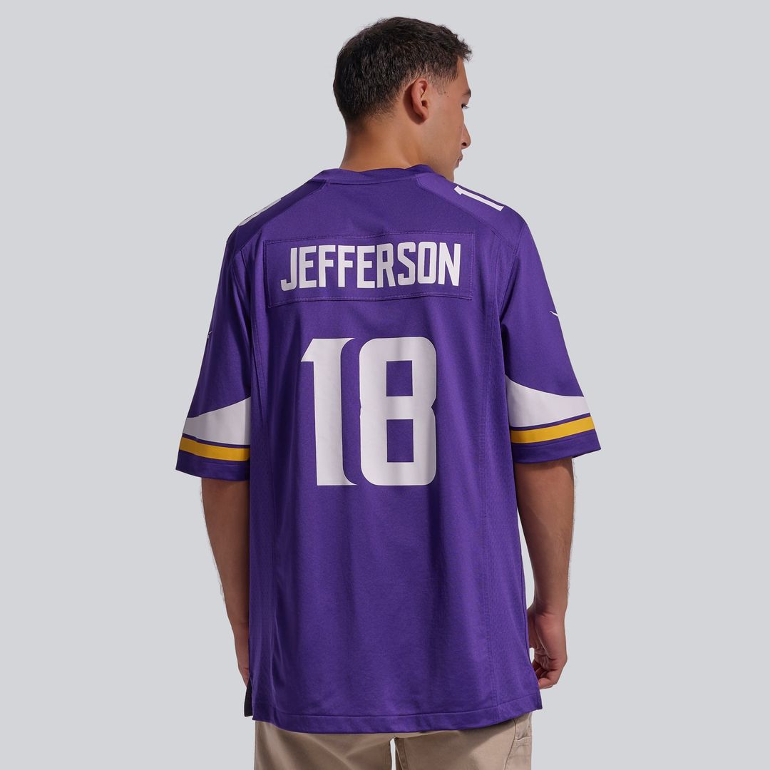 Justin Jefferson Minnesota Vikings Game Jersey - Purple