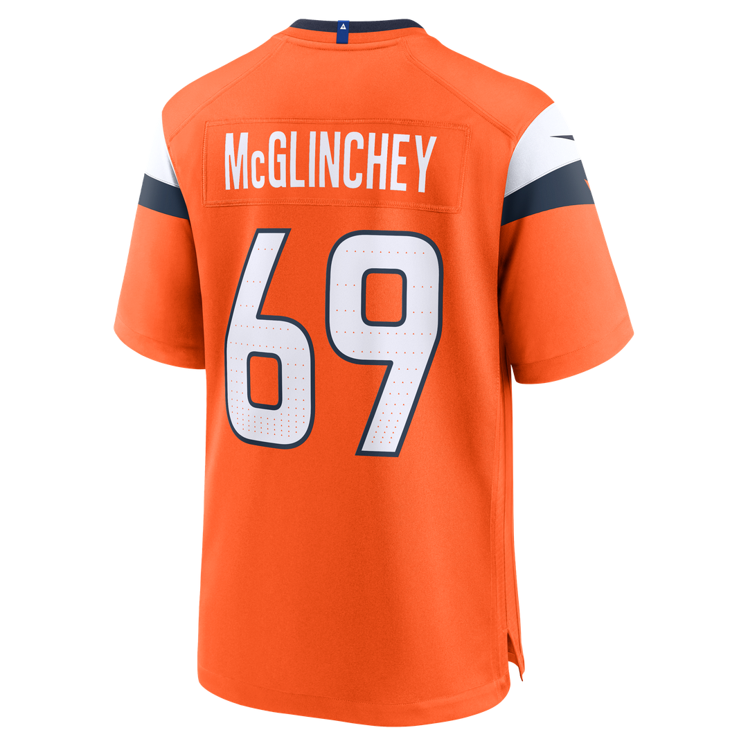 Mike McGlinchey Denver Broncos Game Jersey - Orange