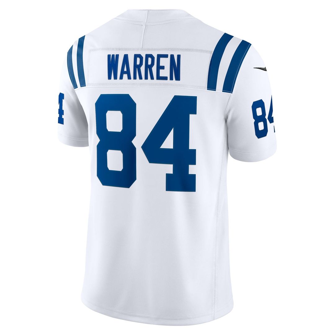 Tyler Warren Indianapolis Colts Vapor F.U.S.E. Stitched Limited Jersey - White