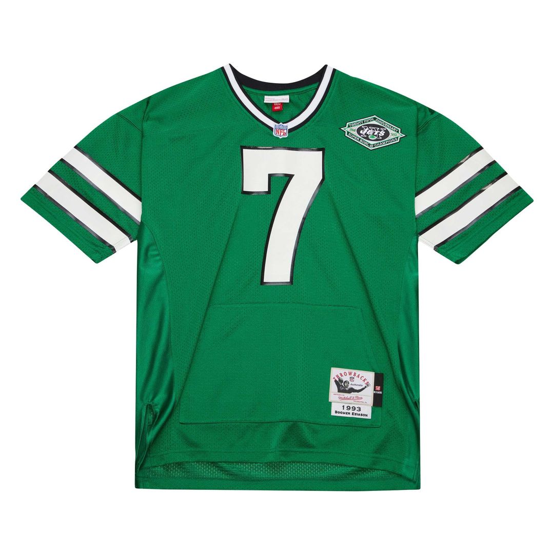 Boomer Esiason New York Jets 1993 Authentic Throwback Pocket Jersey - Kelly Green
