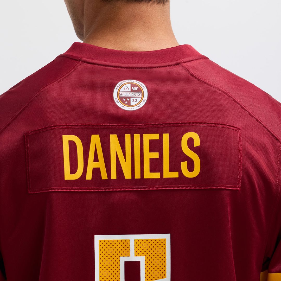 Jayden Daniels Washington Commanders Game Jersey - White